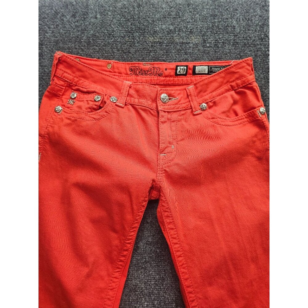 Miss Me Red Skinny Jeans - Picture 8 of 10